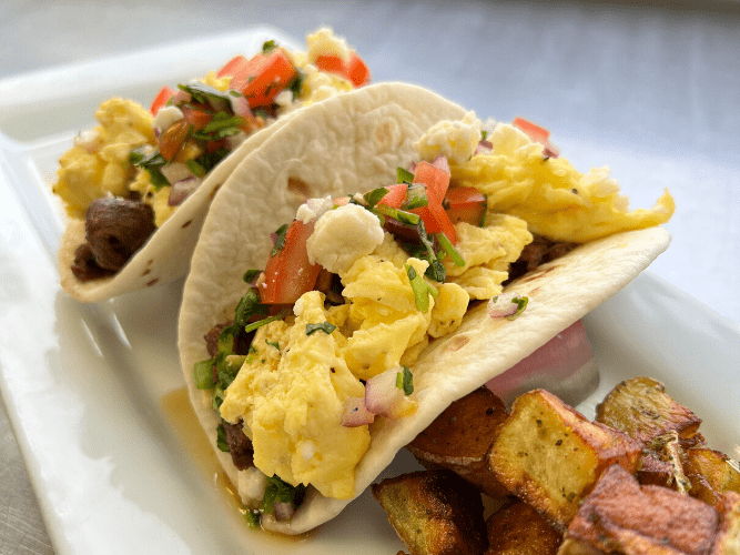 Brunch Tacos by Chef Serge of Vibrant Occasions Catering Little Rock